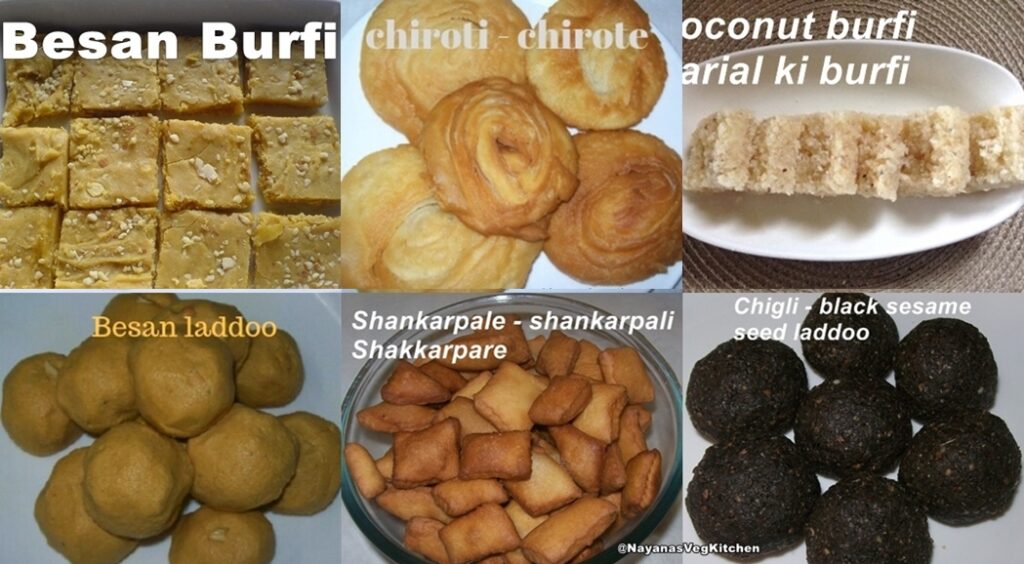 indian sweets collage