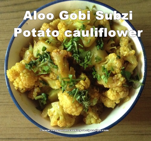 aloo gobi cauliflower potato subji 500x465