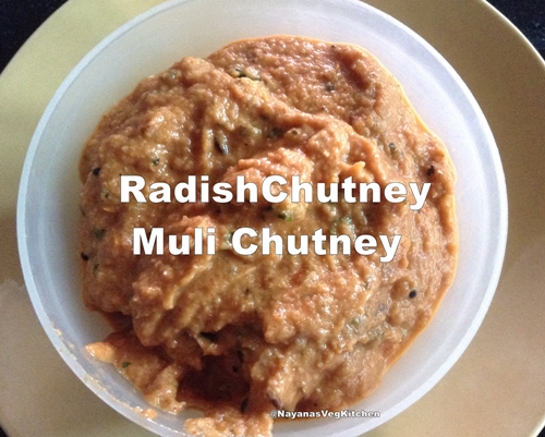mooli radish chutney 500x401