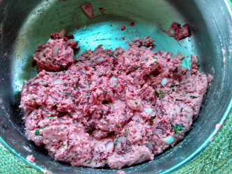 beetroot akki rotti dough 333x250