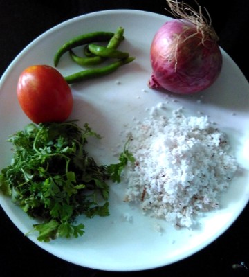 ingredients for rice rava upma 360x400