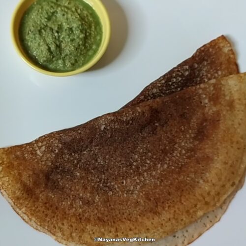 jowar or sorghum flour dosa
