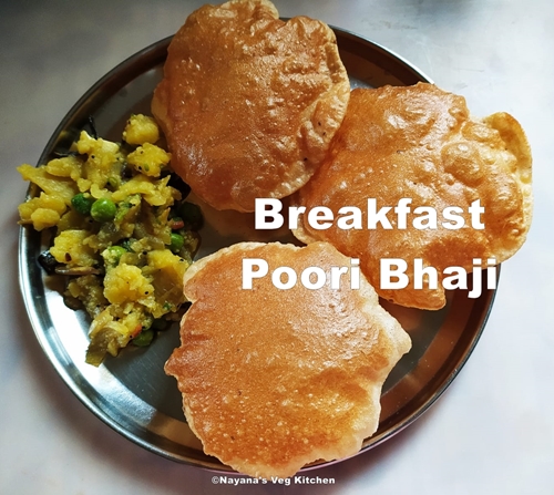 breakfast poori bhaji 500x447