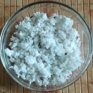 Mavinkai chitranna Green mango rice recipe coconut fresh grated 500x499