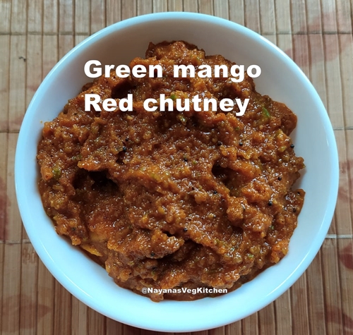 Mango Chutney Kairi chutney Recipe mango red chutney 500x475