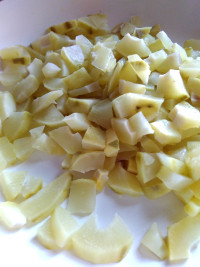 strained mango back in pan 200x267