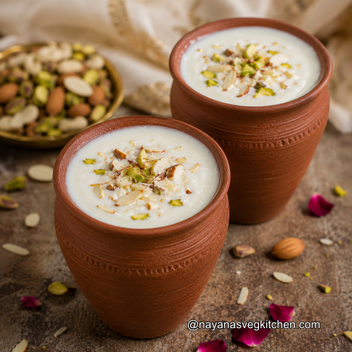 Sweet lassi recipe Summer cool drink sweet lassi earthern glass 500x500 gpt