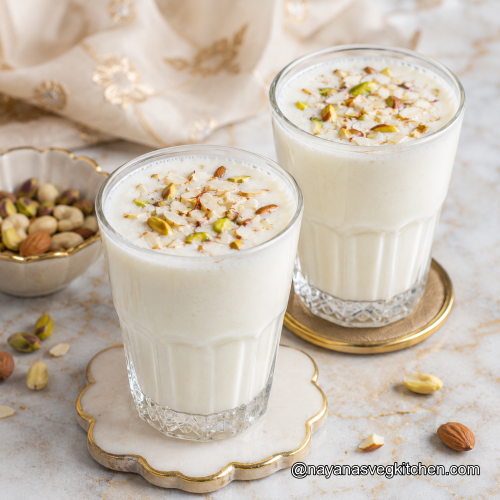 Sweet lassi recipe Summer cool drink sweet lassi white table 500x500 gpt