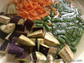 boiling veggies for sambar 350x261