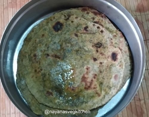 palak paratha 500x394