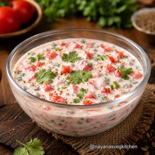 Tomato Raita Recipe tomato raita 500x500