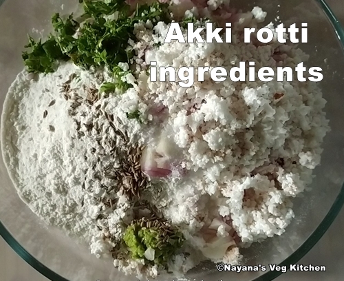 Akki Roti Recipe Masala Akki Rotti akki rotti ingredients 500x408
