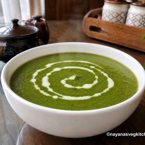 Palak soup Spinach Soup Recipe aloo palak potato spinach soup 667x500