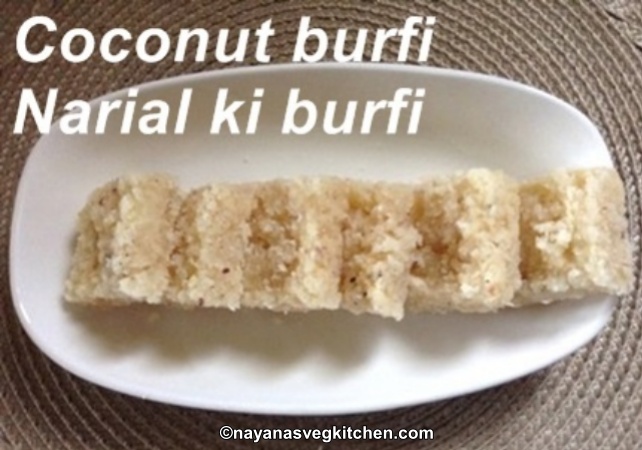Fresh Coconut Burfi Narial barfi coconut burfi 642x450