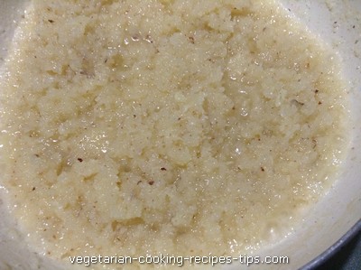 cooking coconut burfi 2 400x299