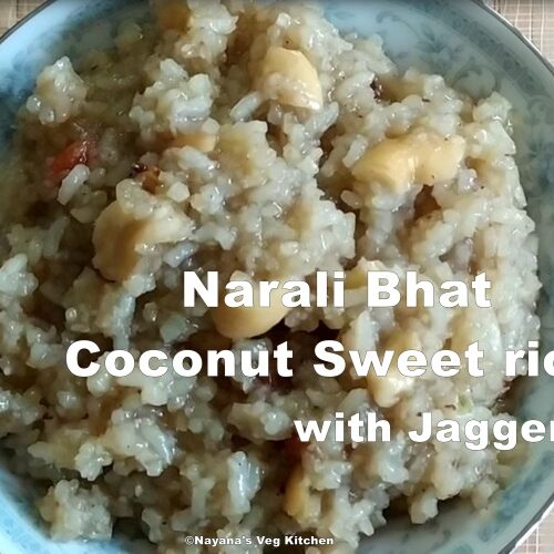 Narali Bhat Sweet Coconut Rice narali bhat coconut sweet rice 638x500