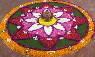 Onam festival of kerala pookalam onam 400x240