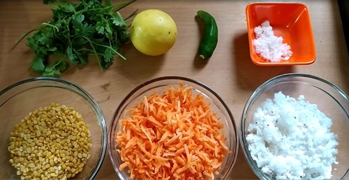 carrot moong dal salad ingredients 500x258