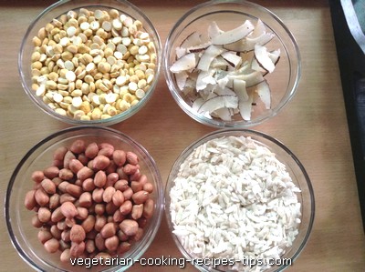 ingredients fried poha chivda 400x299