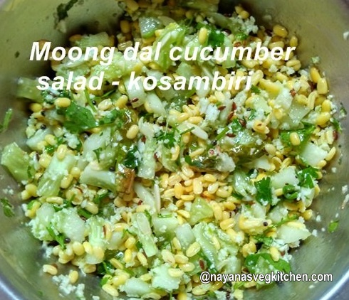 moong dal cucumber salad kosambiri 490x422