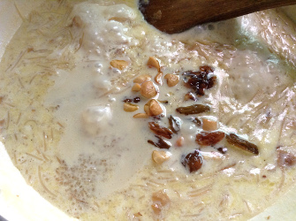 add gulkand nuts sugar to kheer 335x250