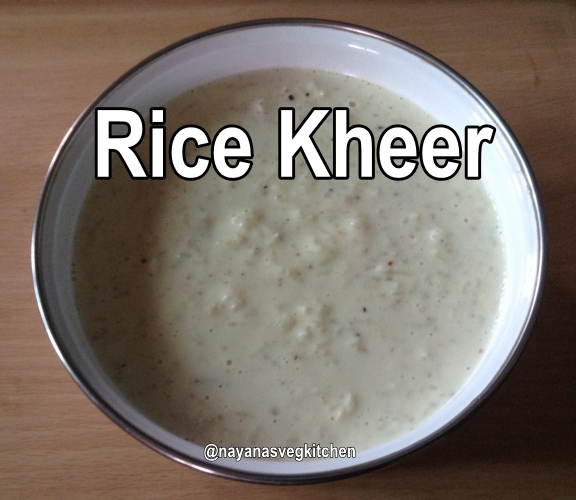 Rice Kheer recipe Rice pudding basmati rice kheer 576x500