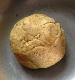 Bhopla gharge Pumpkin sweet poori gharge pumpkin poori dough 250x266