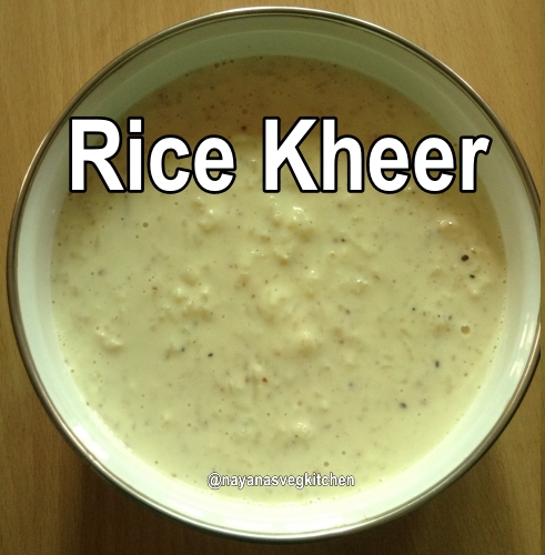 Rice Kheer recipe Rice pudding rice kheer 491x500
